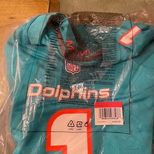 Men's Large Miami Dolphins Tua Tagovailoa Nike Aqua Legend Jersey